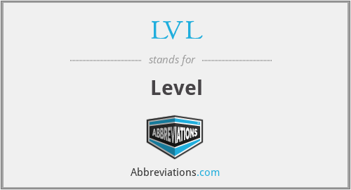 What Is The Abbreviation For Level