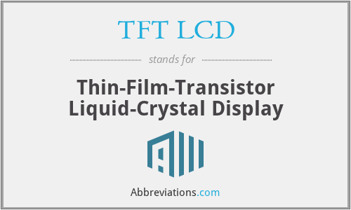 acronym abbreviation for tft lcd touch screen in stock